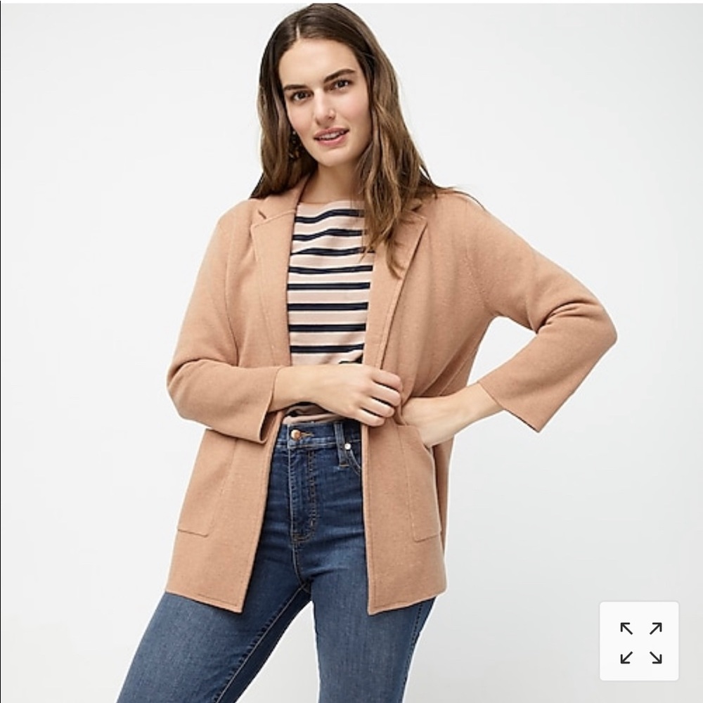 Barely Worn Sophie open-front sweater-blazer